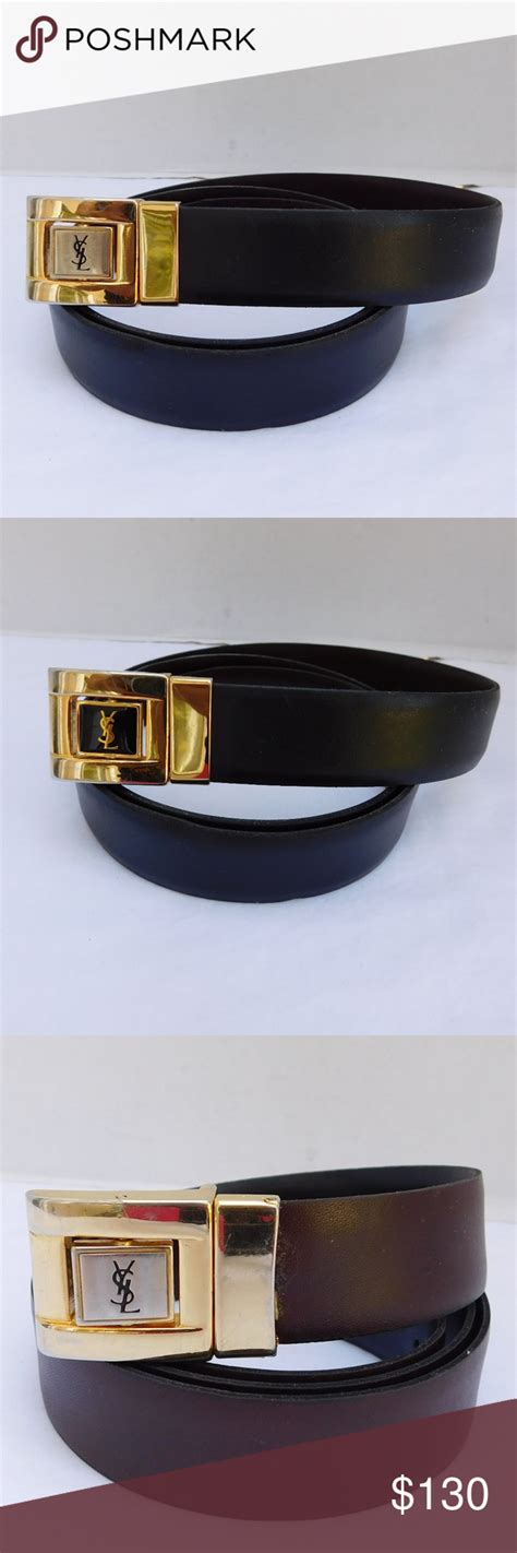 ysl belt gold buckle